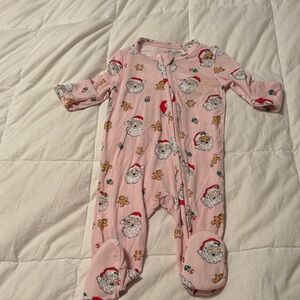 Angel Dear Pink Santa Claus Kids One Piece